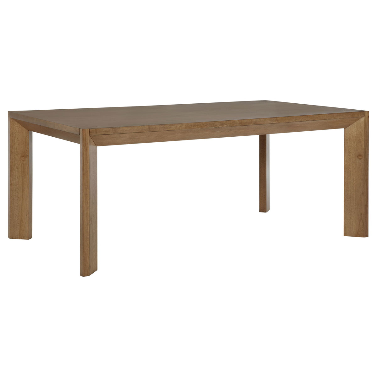 Bruner Rectangular Wood Dining Table Natural Brown — Affordable