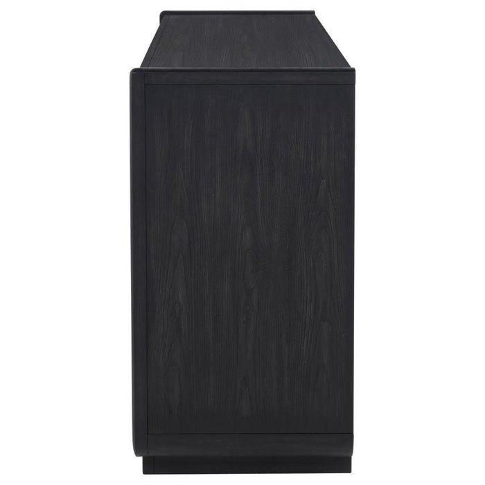Leandro - 2-Drawer Dining Sideboard Server - Burnished Black
