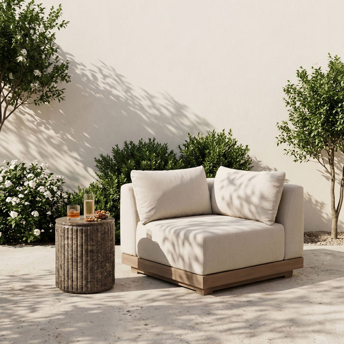 Solace - Olefin Performance Fabric Outdoor Patio Modular Corner Chair