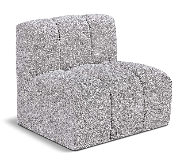 Arc - Boucle Fabric Straight Chair