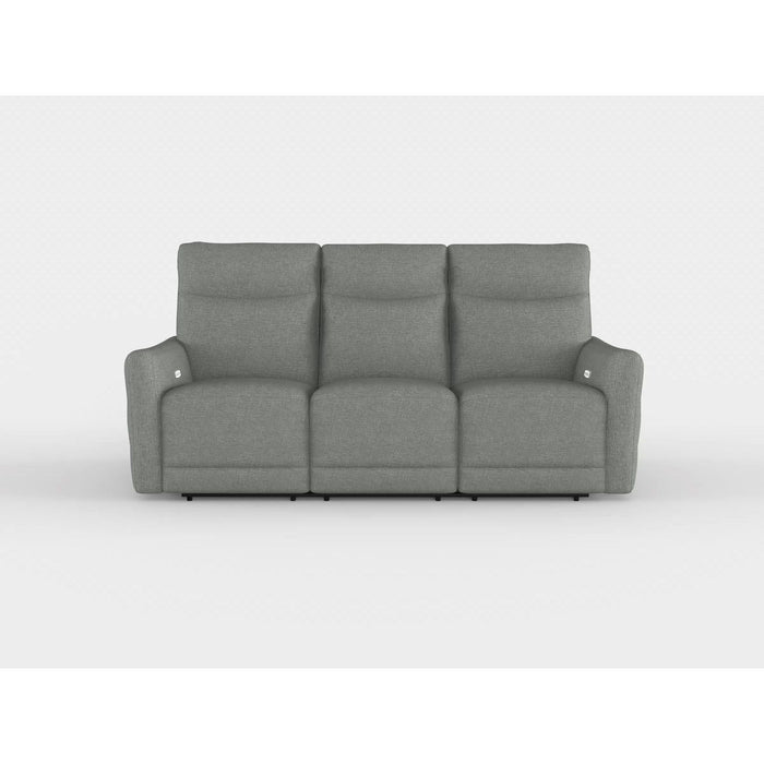 Edition - Power Double Lay Flat Reclining Sofa With Power Headrests And USB Ports - Dove Gray
