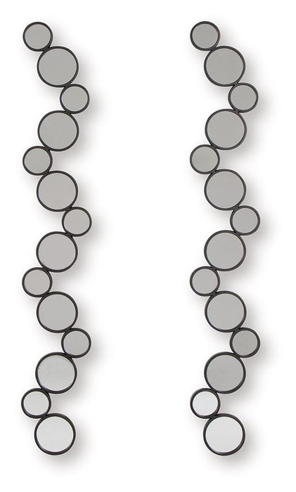 Vinler - Accent Mirror Set (Set of 2) - Black