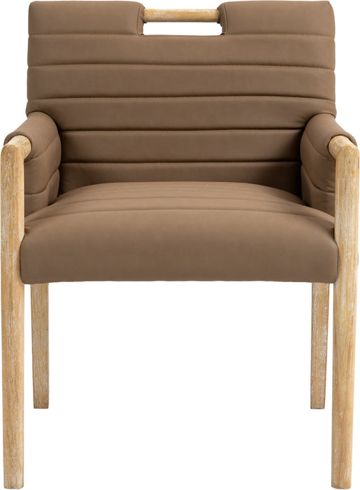 Aimee - Dining Arm Chair - Light Brown Legs