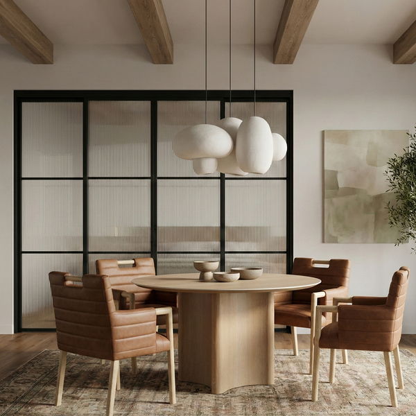 Aimee - Dining Arm Chair - Light Brown Legs