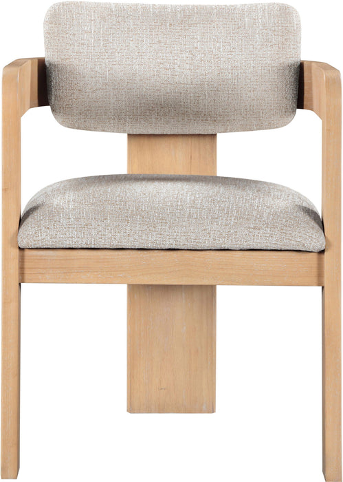 Sacha - Linen Dining Chair With Natural Base (Set of 2)