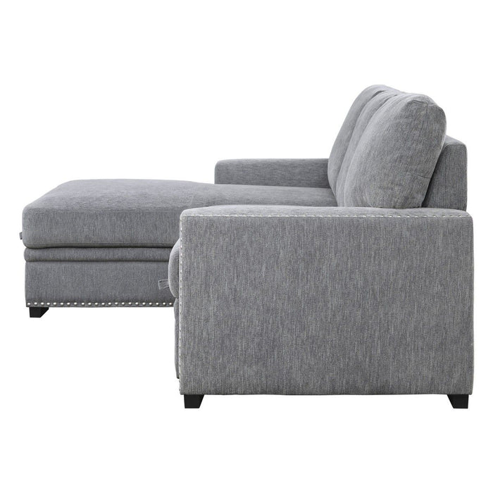 Morelia - 2 Piece Sectional With Pull-Out Bed And Chaise With Hidden Storage