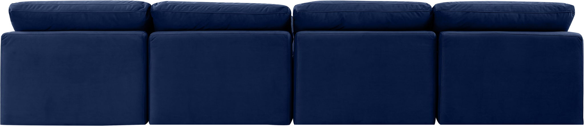 Indulge - Velvet 4 Seat Modular Armless Sofa