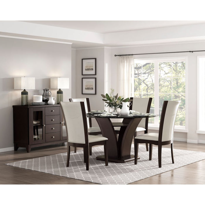 Daisy - Round Table With Glass Top