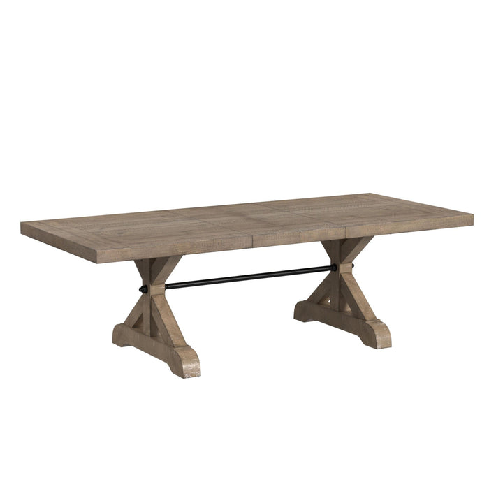 Yellowstone - Dining Table With 2X12" Leaves - Gray