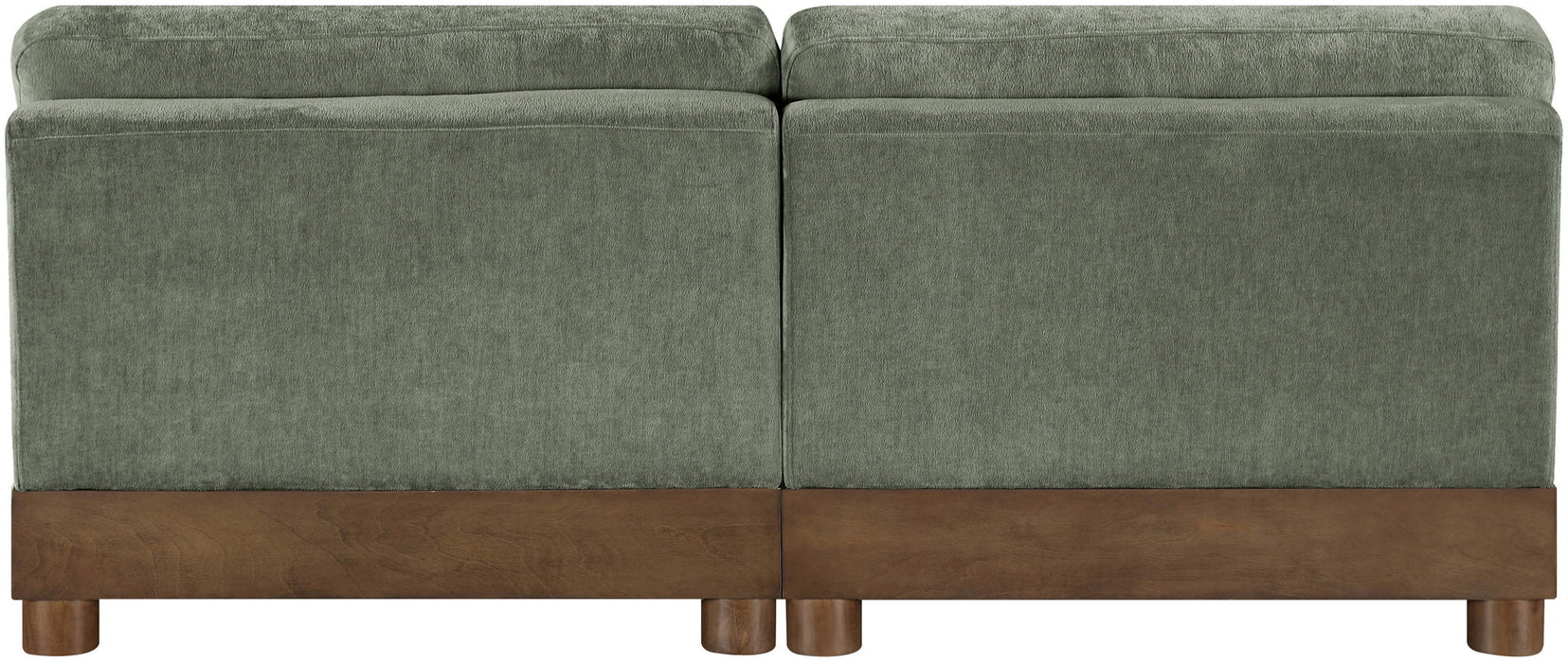 Turin - Chenille Fabric Upholstered Modular Sectional - Green