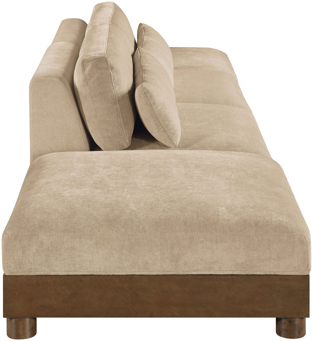 Turin - Chenille Fabric Upholstered Modular Sectional - Beige