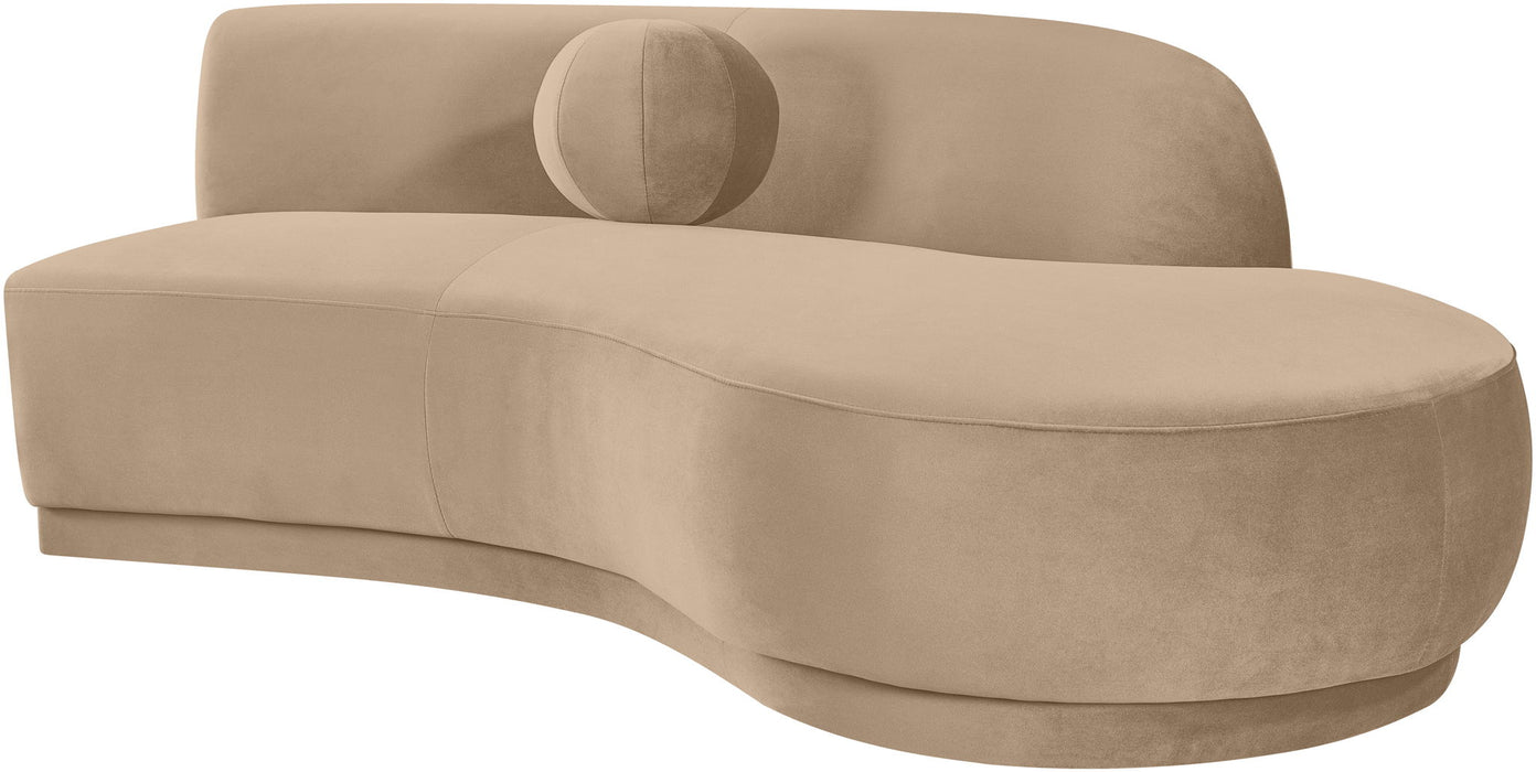 Avra - 86" Velvet Performance Fabric Upholstered Sofa