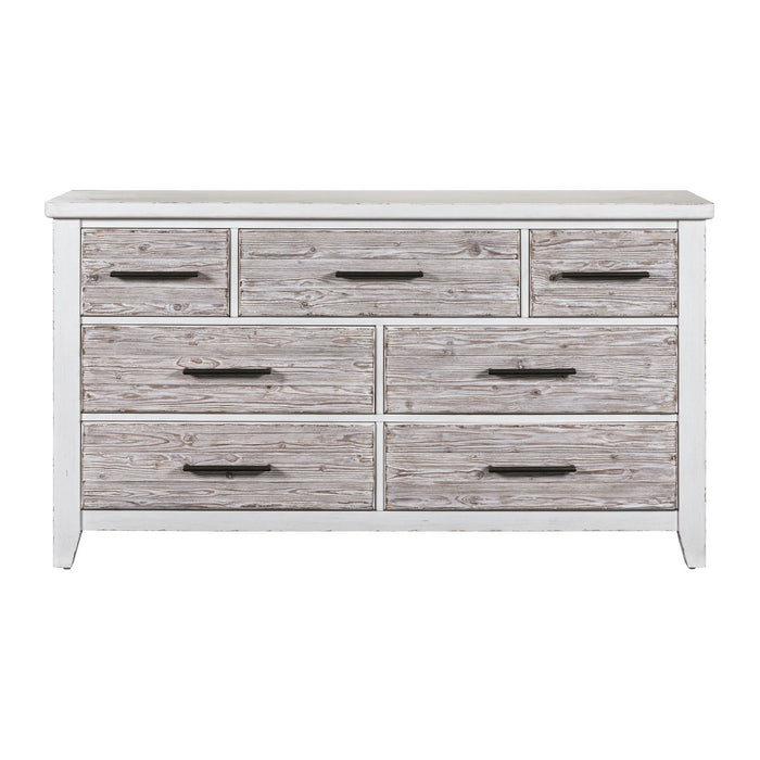 Backroads - 7 Drawer Dresser - White