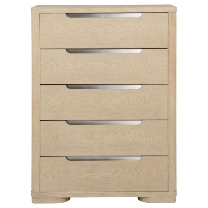 Ladera - 5-Drawer Bedroom Chest Of Drawers - Light Elm