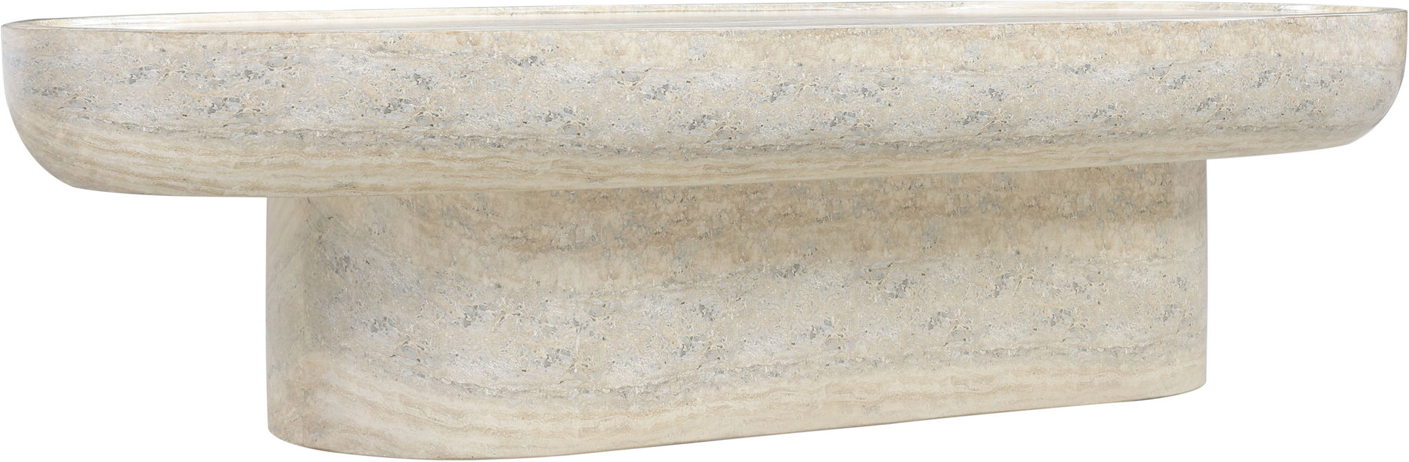 Tivoli - Indoor / Outdoor Coffee Table - Travertine Concrete