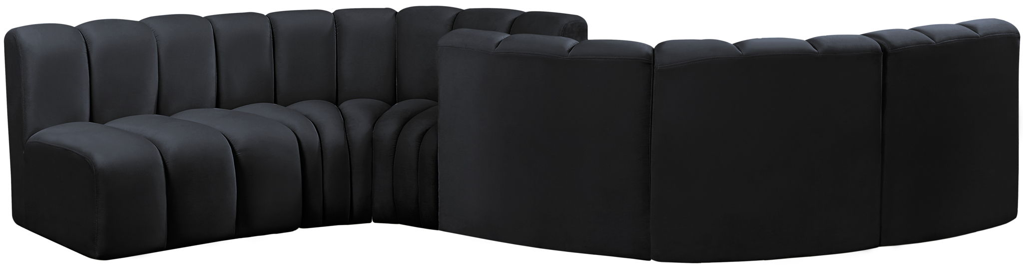 Arc - Velvet 6 Piece Modular Sofa