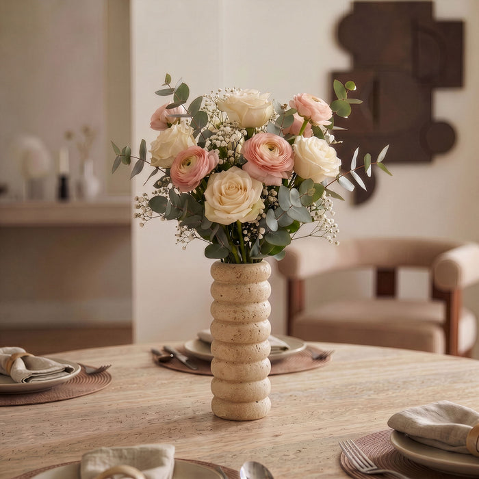 Rousse - Travertine Vase