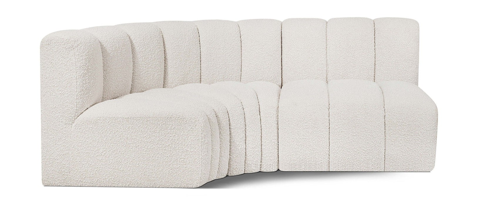 Arc - Boucle Fabric 3 Piece Sofa