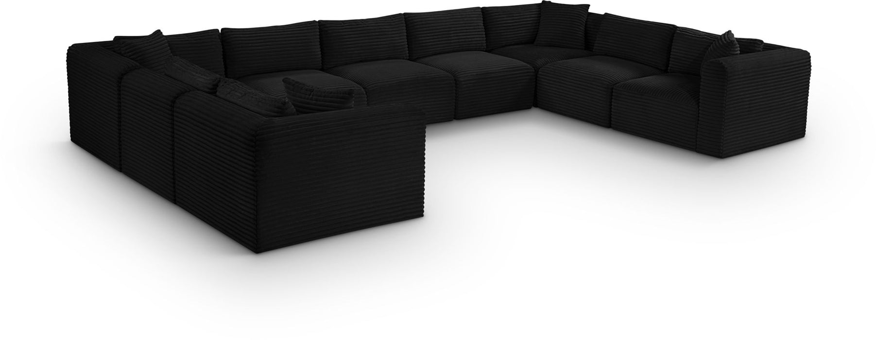 Shaggy - 9 Piece Modular U-Shaped Sectional