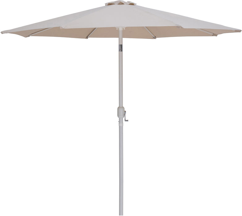 Fiji - Aluminum Patio Umbrella With Square Black And White Base