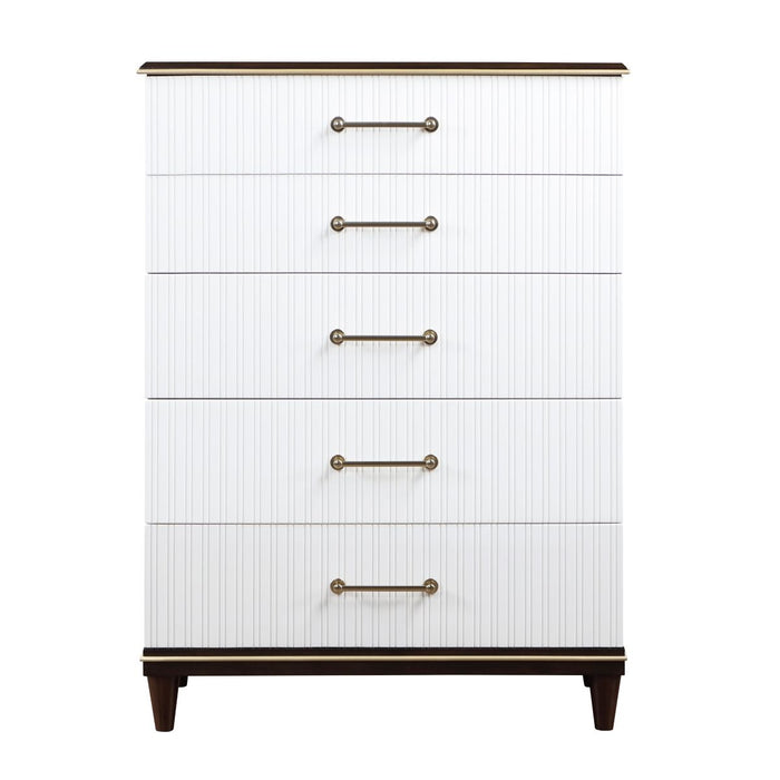 Niles - Chest - White / Cherry