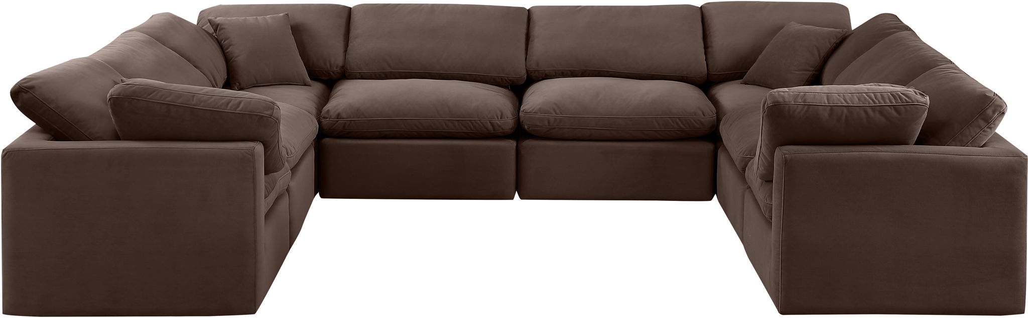 Indulge - Velvet 8 Piece Modular Sectional