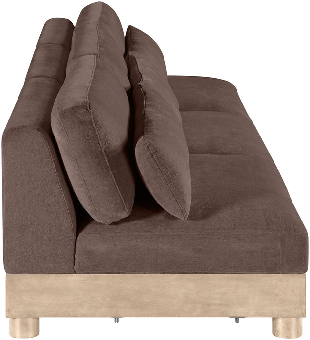 Turin - Chenille Fabric Upholstered Modular Sectional - Brown