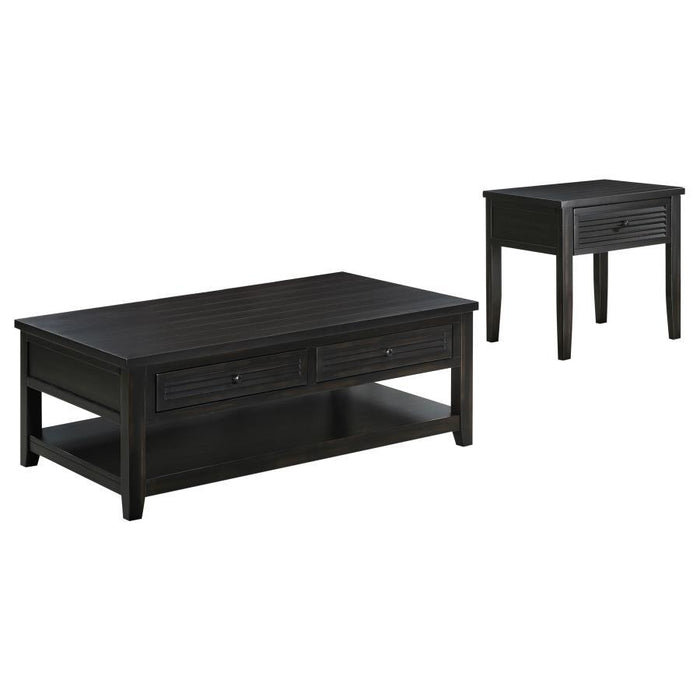 Concord - Coffee And End Table Set Distressed