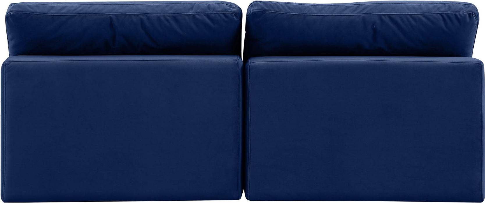 Comfy - Velvet Modular Armless Sofa 2 Seats