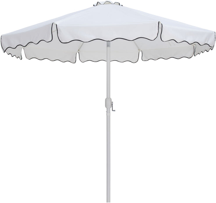 Amalfi - Aluminum Patio Umbrella - White Base / White Pole