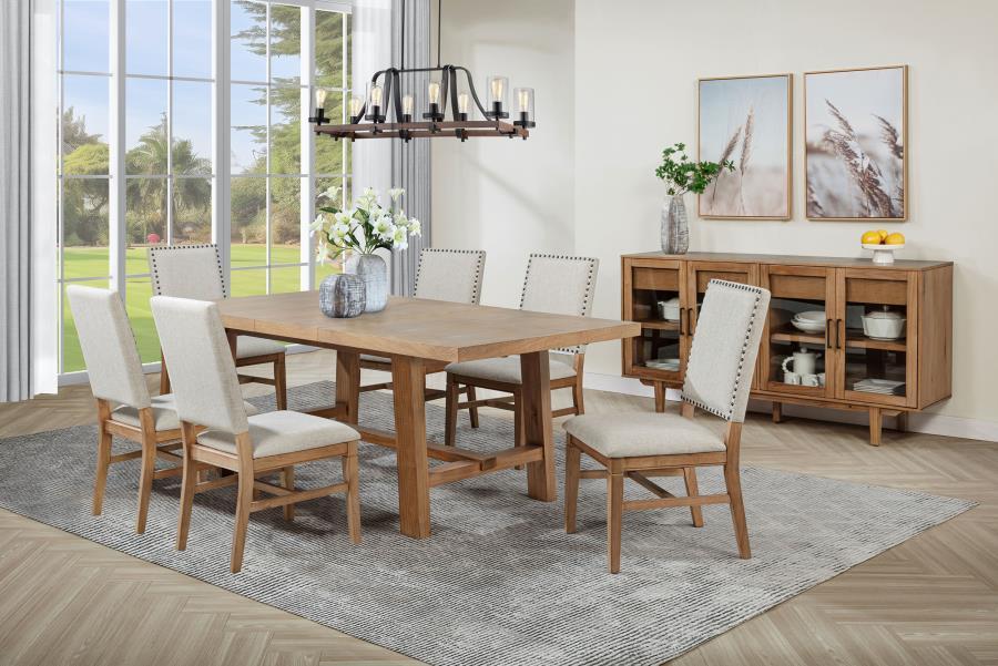 Middleton - Extension Leaf Dining Set With Upholstered Chairs