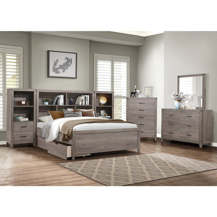 Woodrow - Pier/Tower Nightstand - Gray