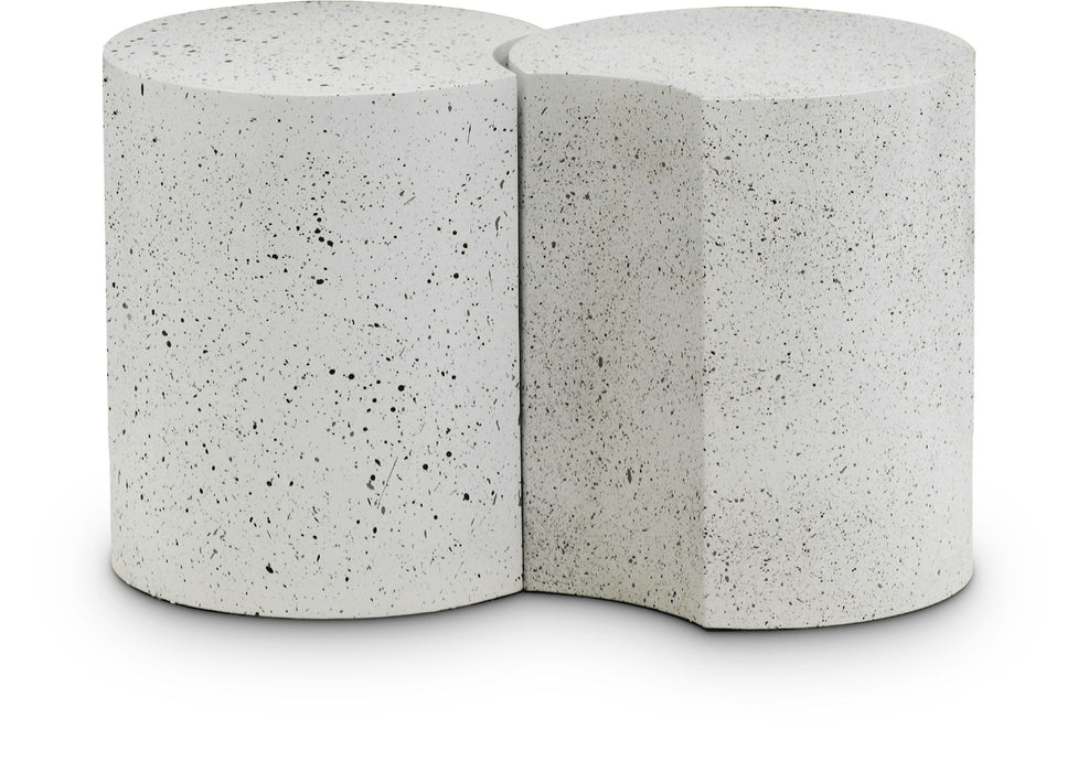 Dimple - End Table - Terazzo Finish