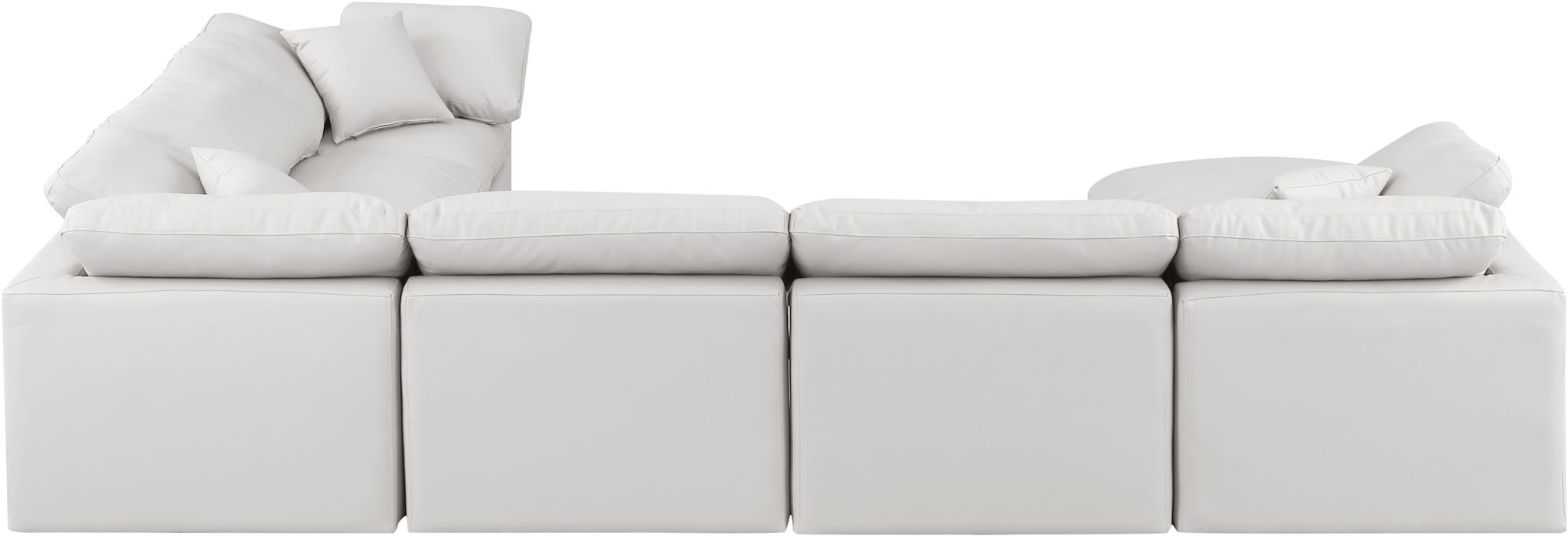 Indulge - Faux Leather 7 Piece Modular Sectional