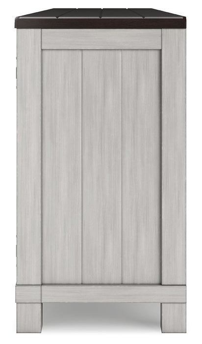 Darborn - 88" TV Stand With Electric Infrared Fireplace Insert - Gray / Brown