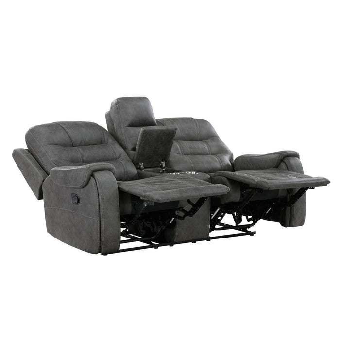 Oberon - Double Reclining Loveseat With Center Console