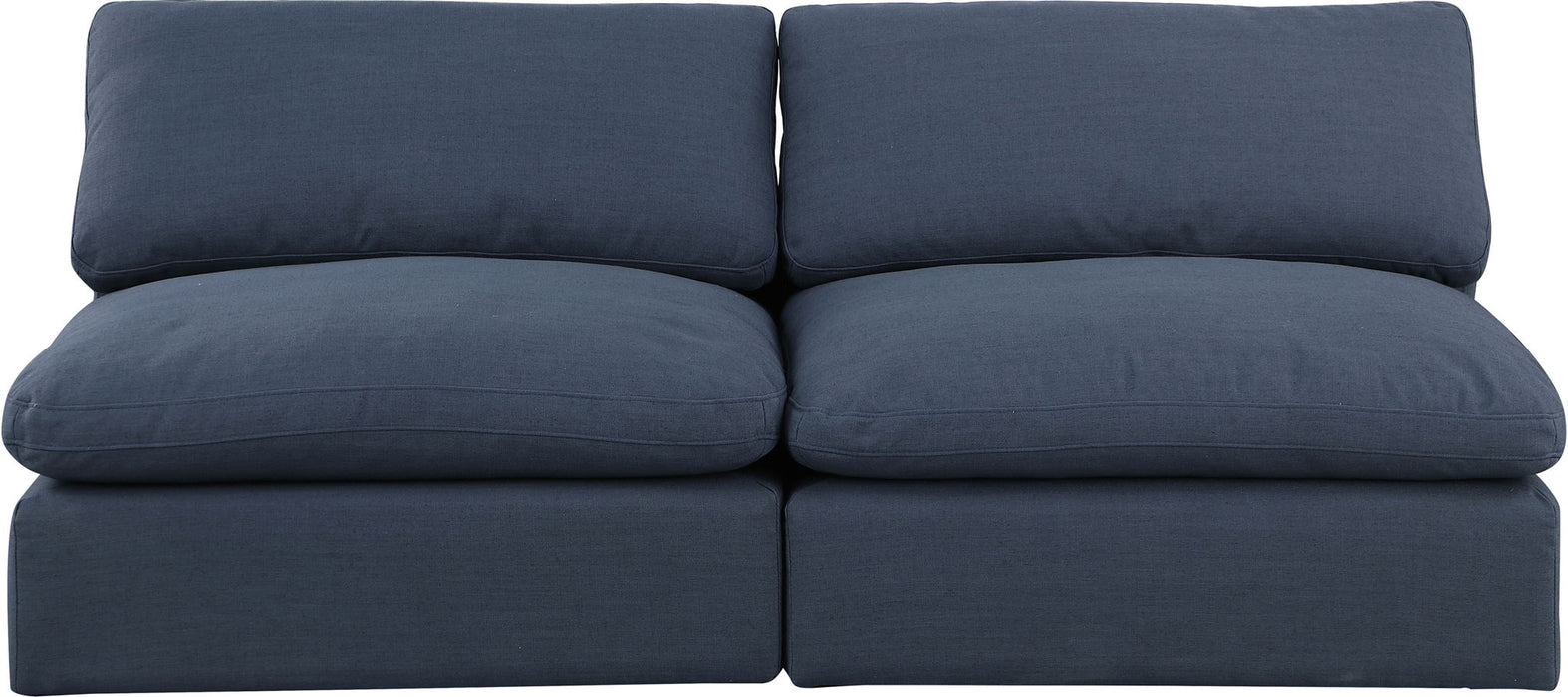 Comfy - Linen Modular Armless Sofa 2 Seats