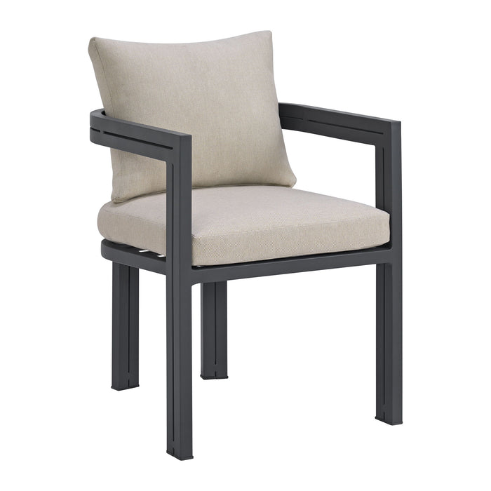 Playa - Dining Chair (Set of 2) - Dark Gray / Beige