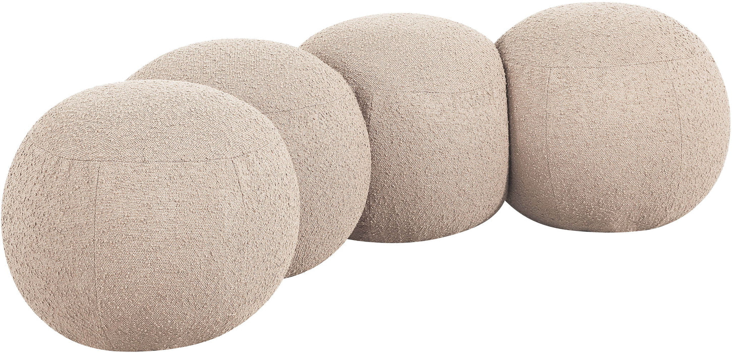 Apollo - Boucle Fabric Bench