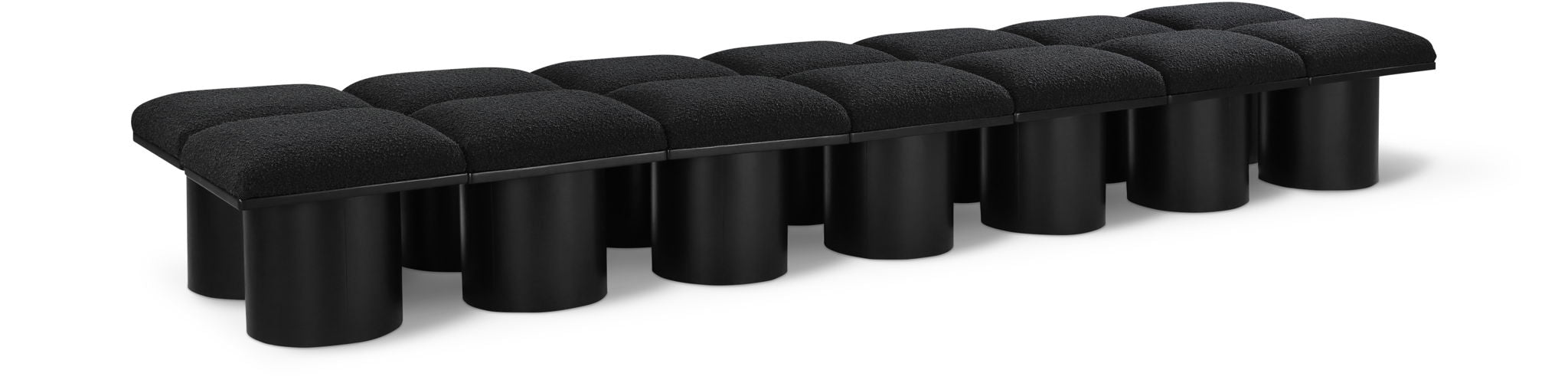 Pavilion - 14 Piece Modular Bench With Black Base