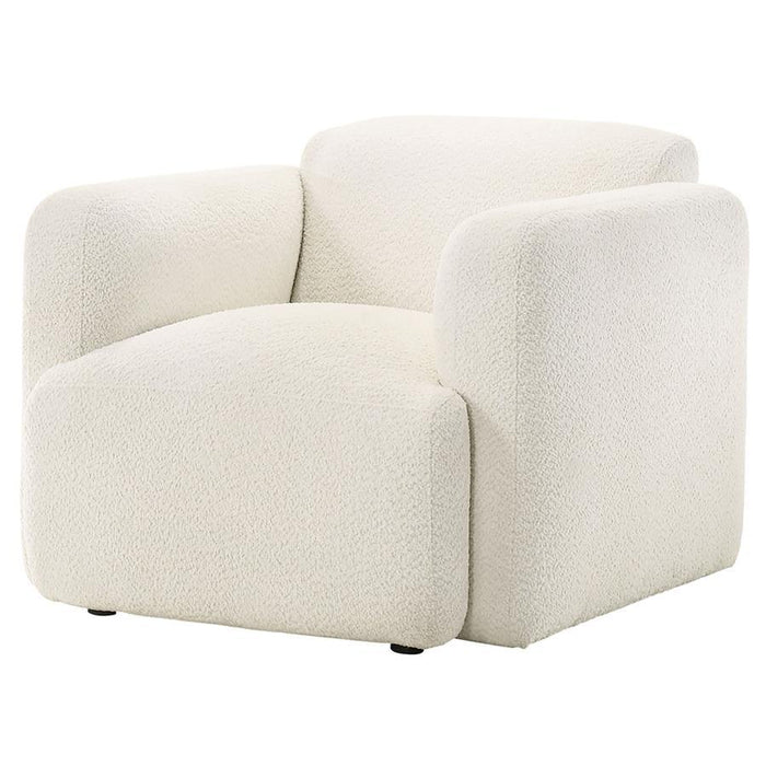 Dorset - Fabric Upholstered Round Track Arm Accent Chair