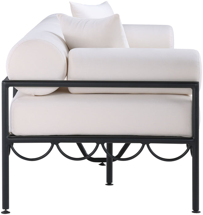 Portofino - Resilient Water Repellent Fabric 85.75" Upholstered Outdoor Patio Sofa