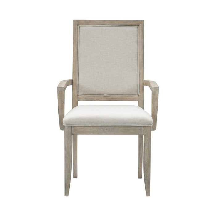 McKewen - Arm Chair (Set of 2) - White / Gray