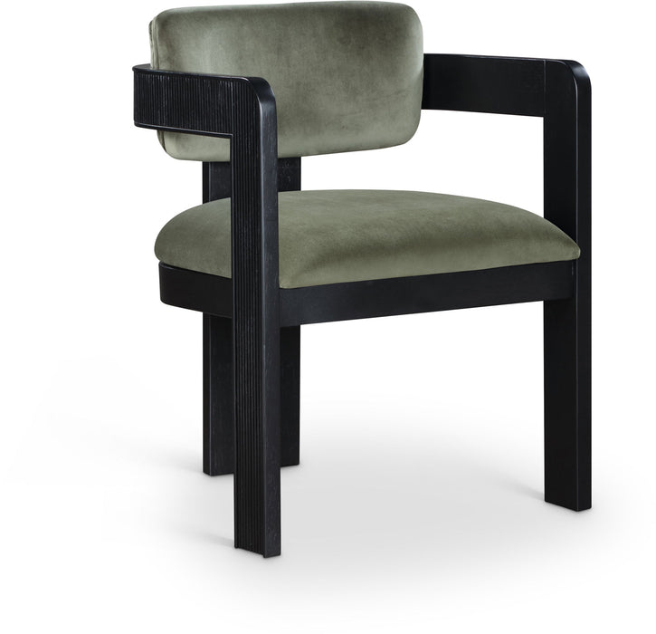Sacha - Velvet Dining Chair With Black Base (Set of 2)