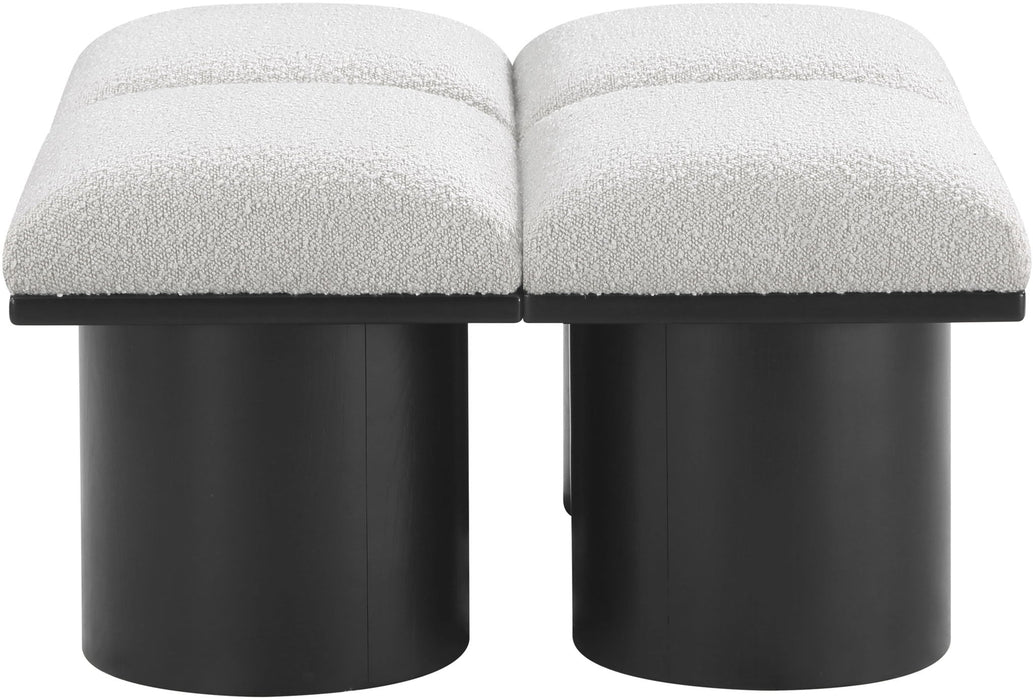 Pavilion - 4 Piece Modular Bench With Black Base