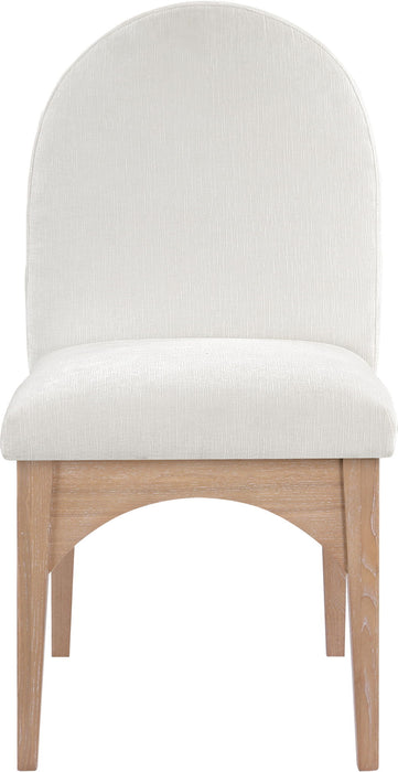 Waldorf - Chenille Dining Side Chair With Natural Legs