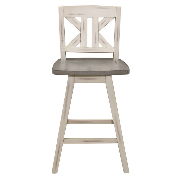 Amsonia - Swivel X-Back Pub Height Chair (Set of 2)