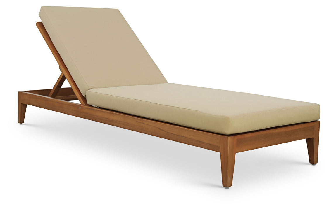 Mirella - Water Resistant Fabric Upholstered Outdoor Patio Chaise Lounge