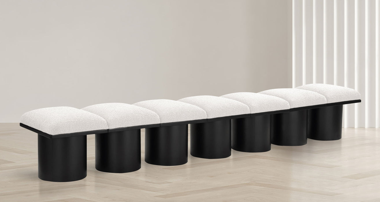Pavilion - 7 Piece Modular Bench With Black Base