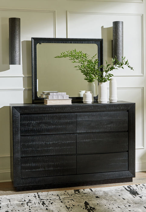 Londer - Dresser And Mirror - Black